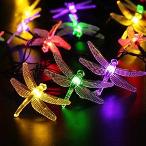 img 3 attached to 🌈 CIAOYE Dragonfly Solar String Lights: 30 LED 21ft 8 Modes, Waterproof Fairy Lighting for Christmas Trees, Garden, Patio, Fence - Multi Color