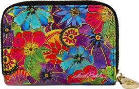img 2 attached to 🌺 Laurel Burch RFID Secure Armored Zipper Wallet - Blossoming Florals