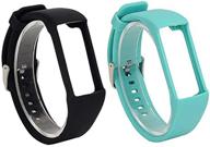 📿 ruentech 2pcs band for polar a360: soft silicone replacement bands for a360 and a370 fitness tracker logo