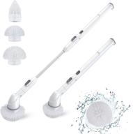 🧼 cordless electric spin scrubber by powergiant - waterproof 360 shower scrubber with built-in battery, 3 brush heads, adjustable extension handle for bathroom, floor, tile, tub, pool logo