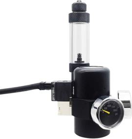 img 2 attached to 🐠 FZONE Aquarium CO2 Regulator: Optimal Paintball Solution with DC Solenoid, Aluminum Alloy Bubble Counter, and Check Valve