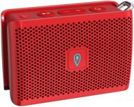 🔊 doss genie portable bluetooth speaker: clean sound, built-in mic, ultra-portable design, 8 hours playtime, red logo