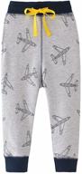 explore aowkulae little boys' funny print joggers: comfy sports pants with drawstring logo