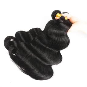 img 1 attached to «💇 ALLBIZ Волнистые волосы Brazilian Body Wave - Непереработанные 100% натуральные волосы - 20 22 24 дюйма - Превосходные наращиваемые волосы»