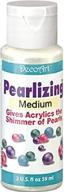 🎨 decoart americana pearlizing mediums paint ds48-3, 2-ounce logo