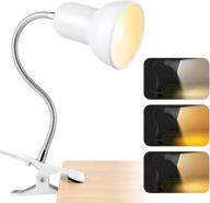 versatile desk lamp: 3 color modes, eye-caring function, perfect for bedroom, study room, and office (white) логотип