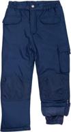 👖 cherokee kids' snow pants: insulated ski pants for boys and girls (4-18) - water-resistant and heavyweight логотип