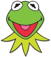 🐸 kermit muppets vinyl car sticker - jim henson design - 5" decal logo