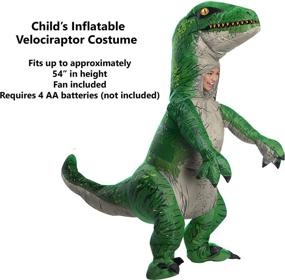 img 3 attached to 🦖 Experience Realistic Adventure with Rubies Jurassic World Inflatable Velociraptor
