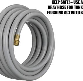 img 3 attached to 🏕️ Valterra RV Flushing Hose - 1/2" x 25', Gray - Ideal for Campers and Trailers