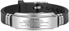 img 4 attached to 🎓 KOORASY Inspirational Encouragement Bracelets for Graduating Boys - Jewelry for Motivation