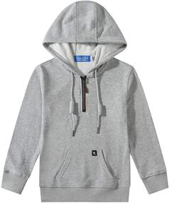img 4 attached to 👦 Camii Mia Half-Zip Boys' Pullover Sweatshirt in Hoodies & Sweatshirts Category