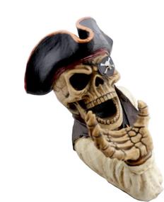 img 1 attached to 🏴 DWK Decorative Pirate Skeleton Wine Bottle Holder - Wine Accessories & Bottle Storage for Cabinet - Pirates Decorative Bottle Holder - 12-inch