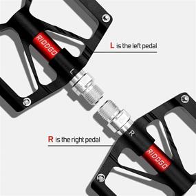 img 1 attached to 🚲 RIDDGO Aluminum Alloy Sealed Bearing Mountain Bike Pedals – Non-Slip Lightweight MTB Pedals for Road, Mountain, BMX Bikes (9/16'')