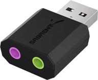 🔌 sabrent usb external stereo sound adapter: hassle-free plug and play solution for windows and mac (au-mmsa) logo