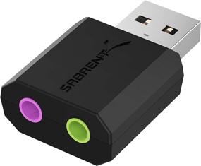 img 4 attached to 🔌 Sabrent USB External Stereo Sound Adapter: Hassle-free Plug and Play Solution for Windows and Mac (AU-MMSA)