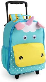 img 4 attached to Toddler Backpack Rolling Luggage Holders Backpacks for Kids' Backpacks