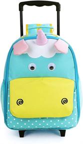 img 3 attached to Toddler Backpack Rolling Luggage Holders Backpacks for Kids' Backpacks