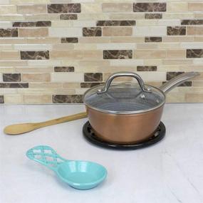 img 1 attached to 🏠 Enhance Your Kitchen with the Home Basics Turquoise Lattice Collection: Premium Food Service Equipment & Supplies