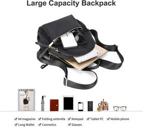 img 3 attached to Backpack Lightweight Waterproof Fashion Handbag