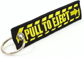 img 1 attached to 🔑 Black and Yellow Key Chain with PULL TO EJECT Feature by Rotary13B1
