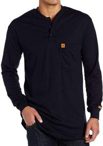 img 3 attached to Wrangler WORKWEAR Resistant Sleeve Henley