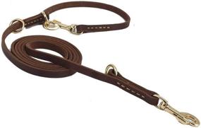 img 4 attached to 🐾 Premium 8ft Dog Leash for Small, Medium, and Large Dogs - Multipurpose Hands-Free Genuine Leather Leash for Dog Training and Durability