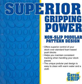 img 2 attached to 🔧 Gator Grip Safety Push Block 2 Pack with Enhanced Blue Rubber Podular Pattern for Ultimate Gripping Power, Perfect for Router Tables, Jointers, Shapers, and Band Saws