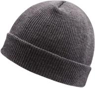 🧢 yovona beanie winter double layered boys' accessories: stylish hats & caps for cold weather logo