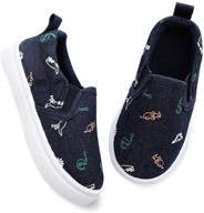 👟 okilol toddler slip on canvas sneakers - unisex shoes for boys & girls for enhanced seo logo