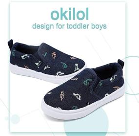 img 3 attached to 👟 OKILOL Туфли-кеды на мальчиков и девочек для малышей - кеды без шнурков для повышения SEO