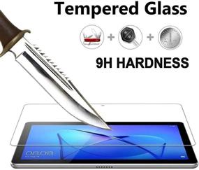 img 4 attached to Protector Tempered Anti Fingerprints Sensitive Protective Tablet Accessories in Screen Protectors