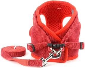 img 2 attached to 🐱 SELMAI Mesh Harness for Cats - No Pull, Escape Proof, Padded Vest for Small Dogs and Puppies - Leash Lead Included - Kitten Walking Jacket - Adjustable Training Collar - Soft Corduroy Material