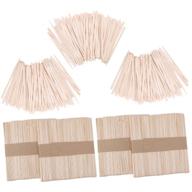 🪒 500-pack of senkary wooden wax sticks for hair removal - large and small wood applicator sticks logo