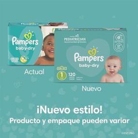 img 2 attached to 👶 Pampers Baby Dry Diapers Size 3 - 144 Count Giant Pack: Shop Now!