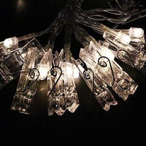 img 1 attached to 🔦 Dopheuor LED Fairy Clip String Lights, Battery Operated Hanging Photo Pictures Display for Gifts, Patio, Christmas, Bedroom, Wedding, Birthday Party, Halloween Festival Decor - No Battery Included