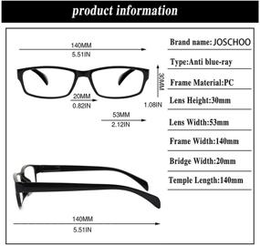 img 3 attached to 👓 6 Pack Blue Light Blocking Spring Hinge Computer Reading Glasses, Ideal for Women and Men