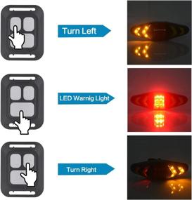 img 3 attached to 🚴 OTYTY Bike Tail Light with Turn Signals | USB Rechargeable, Ultra Bright LED Safety Warning Brake Rear Lights | Wireless Remote Control | 4 Modes | Waterproof | Suitable for Mountain Bike, Road Bicycle