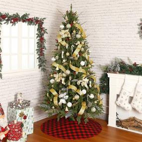 img 2 attached to Sattiyrch Buffalo Christmas Holiday Decorations Seasonal Decor