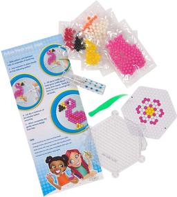 img 2 attached to 🦩 Perler Beads Flamingo and Flower H2O Fuse Beads Kit: Dive into Creative Fun with 179pcs!