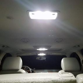 img 1 attached to 🔆 D15 Освещение набор подсветки салона LED для Chevy Tahoe Suburban GM Yukon 2000-2014 в белом цвете 6000k - Лампочки для карты, купола, козырька, лужицы и номерного знака (16 штук)