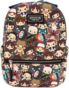 img 3 attached to 🎒 Vibrant Loungefly Stranger Things Characters Backpack: A Must-Have for Fans!