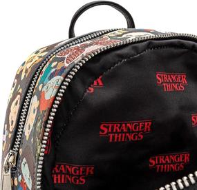 img 1 attached to 🎒 Vibrant Loungefly Stranger Things Characters Backpack: A Must-Have for Fans!