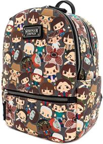 img 4 attached to 🎒 Vibrant Loungefly Stranger Things Characters Backpack: A Must-Have for Fans!