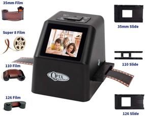 img 3 attached to 📸 High-Resolution Digital Film & Slide Scanner – Converts 35mm 110 135 126KPK Super 8 & 8mm Film Negatives & Slides to 22 MP JPEG Images, Featuring 2.4" LCD Screen and Built-in 128MB Memory (Black)