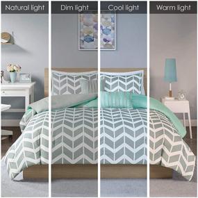 img 3 attached to 🛏️ Teal Full/Queen Nadia Comforter Set with Intelligent Design