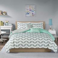🛏️ teal full/queen nadia comforter set with intelligent design logo