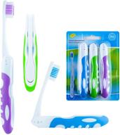 toothbrush folding feature bristle brushes logo