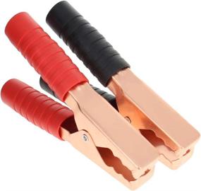 img 3 attached to ⚡️ Fielect 2Pcs 300A Heavy-Duty Insulated Alligator Clips: Secure Connections for All Electrical Applications