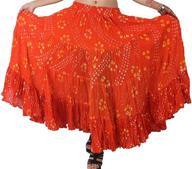 🌸 wevez 25-yard polka dot jaipur skirt- tribal belly dance skirt logo